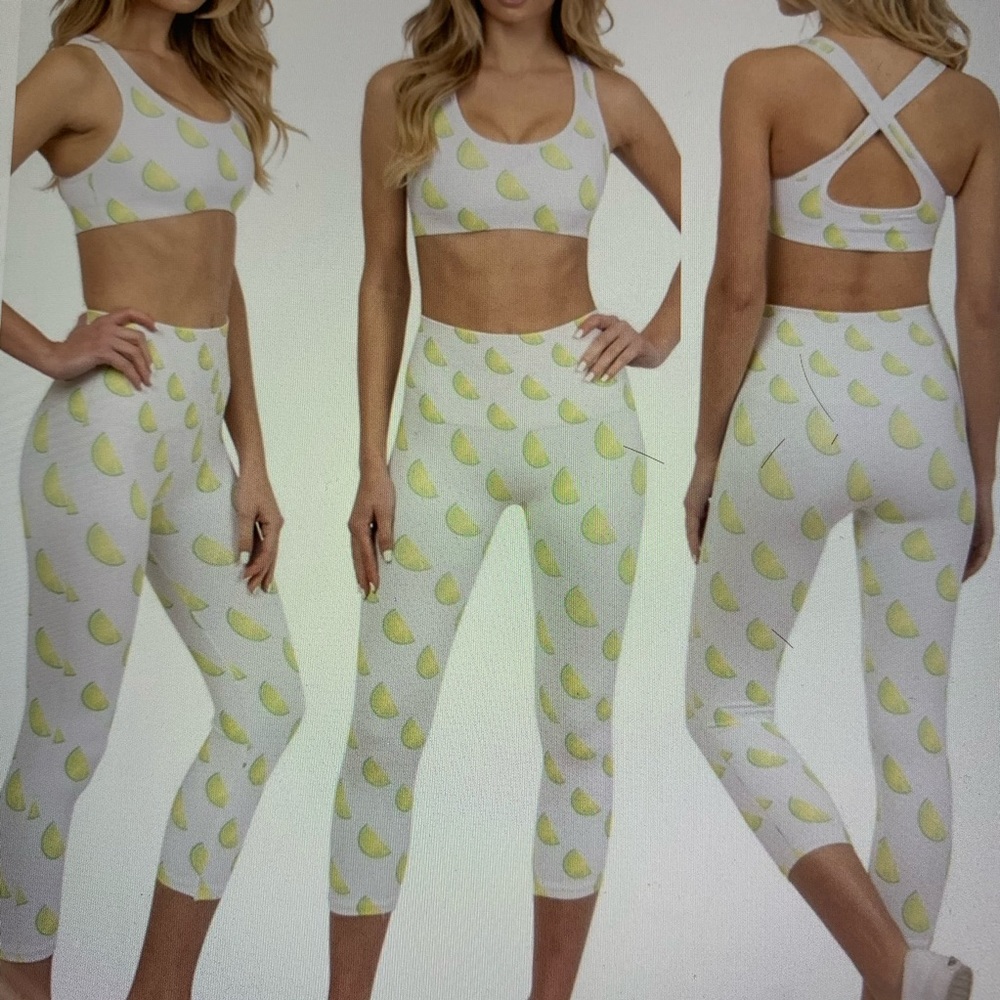 Morgan Stewart NWT Sport Set Leggings/Bra M